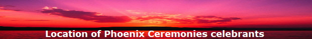 Location of Phoenix Ceremonies celebrants